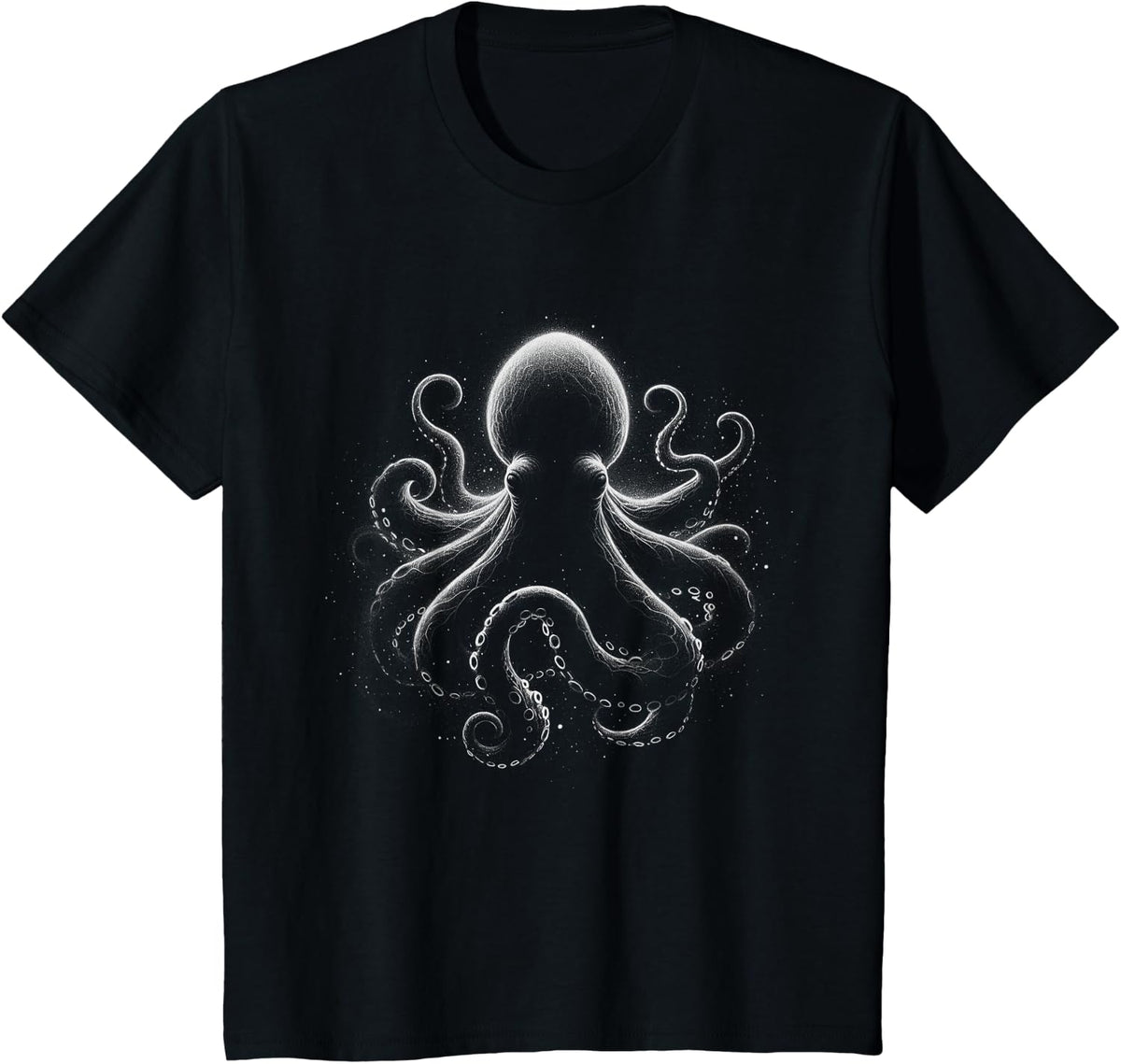 Octopus Artwork Design For Men And Women T-Shirt - Black
