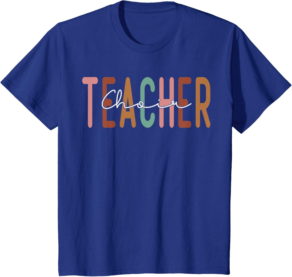 Choir Teacher Retro Back to School Women Vintage T-Shirt - Royal Blue