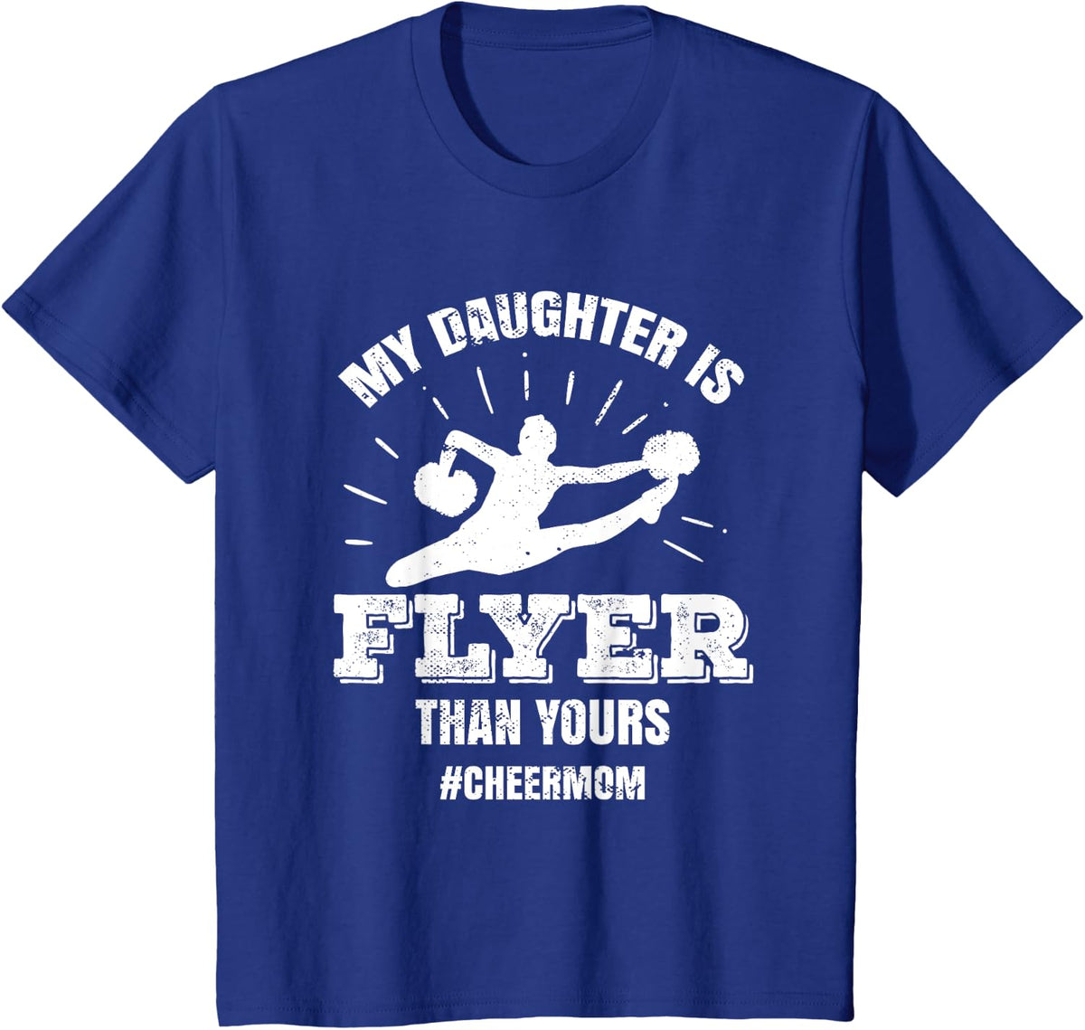 Cheer Cheerleader Girls Cheerleading T-Shirt - Royal Blue