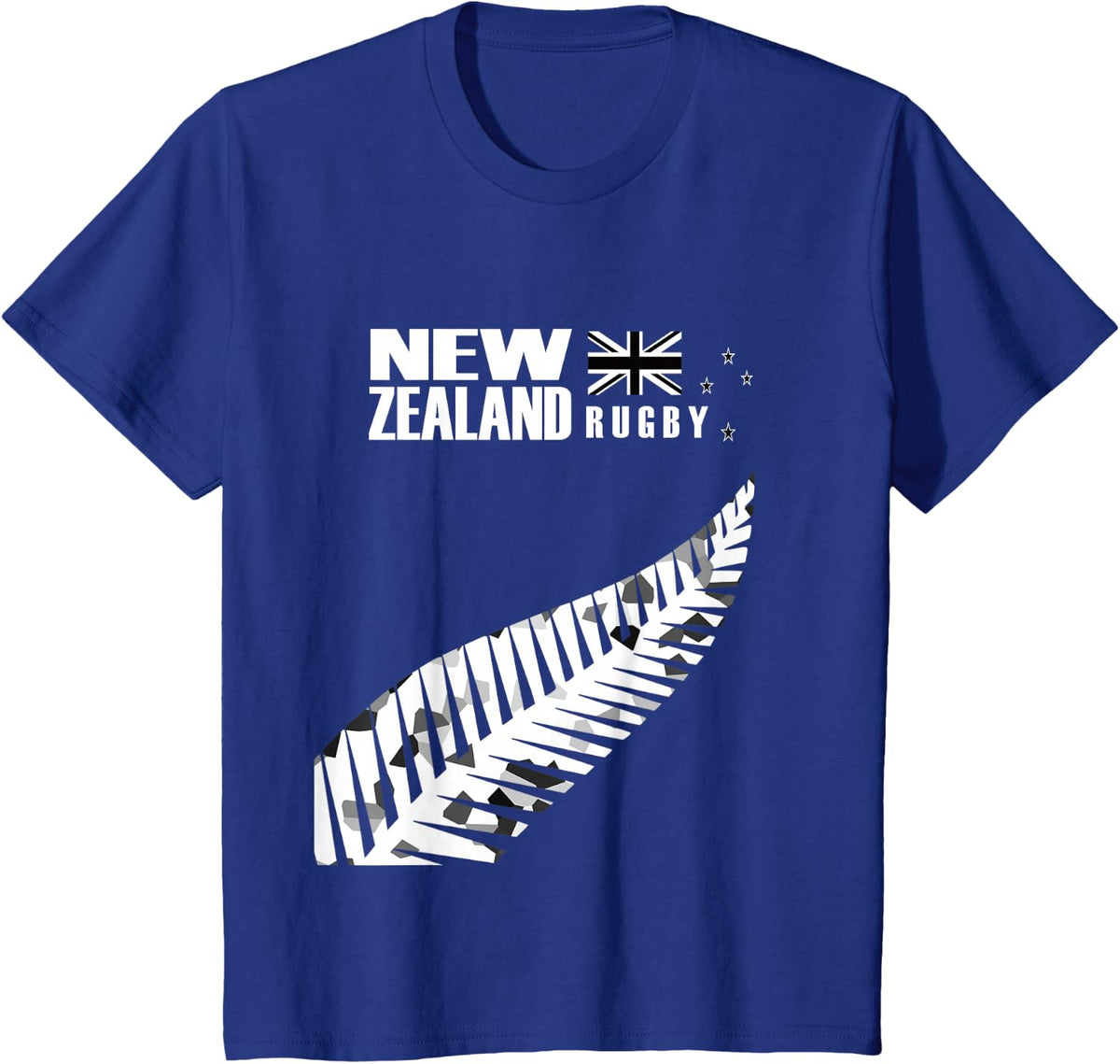 New Zealand Rugby Fan T-Shirt Haka T-Shirt T-Shirt - Royal Blue