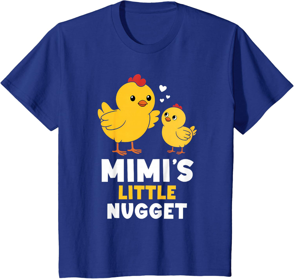 Funny Mimi and Nugget Chicken Mimi’s Grandchild T-Shirt - Royal Blue