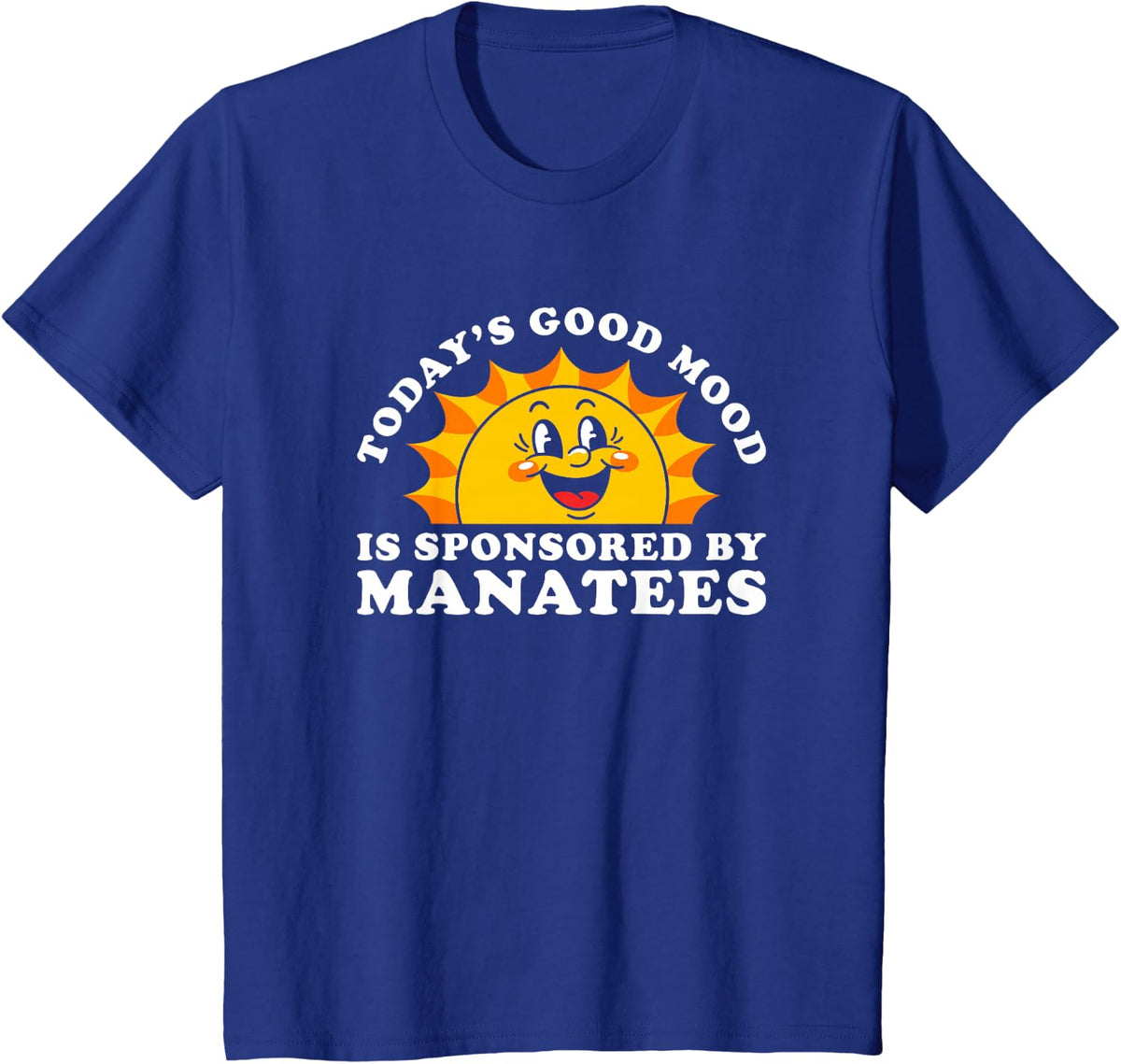 Retro Vintage Manatee or Manatees T-Shirt - Royal Blue