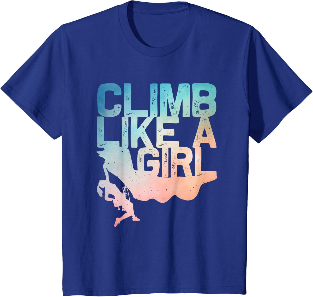 Funny Rock Climbing Design For Girls Women Kids Rock Climber T-Shirt - Royal Blue