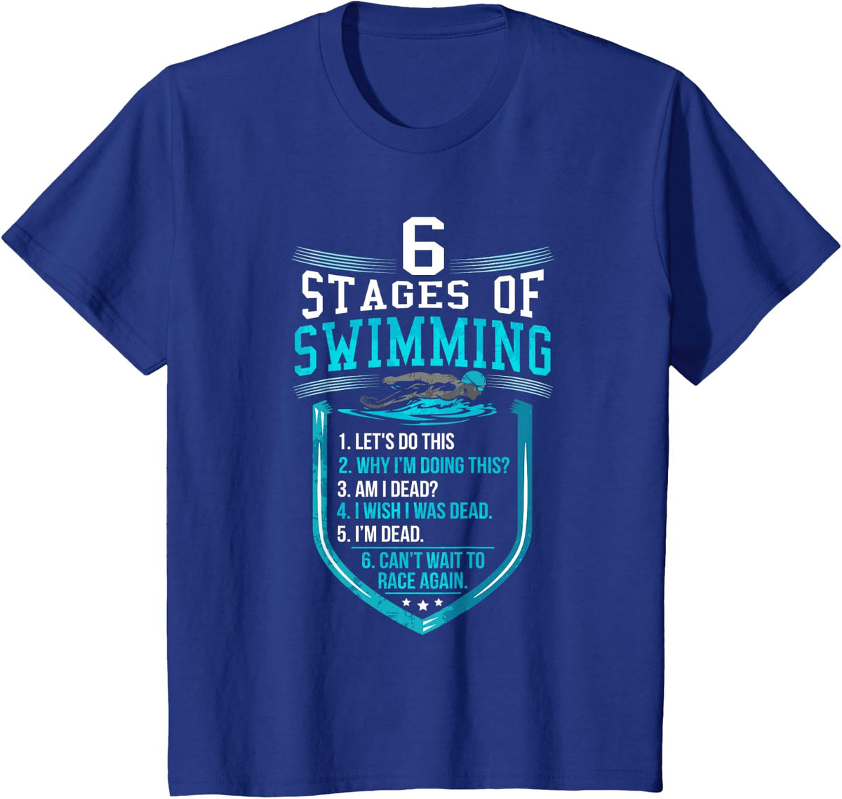 Gifts For Swimmers Swim Team Swimming Funny Swimmers T-Shirt - Royal Blue