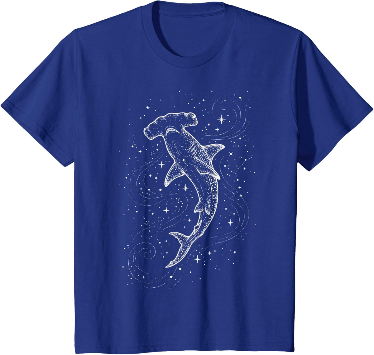 Hammerhead Shark Galaxy T-Shirt - Royal Blue
