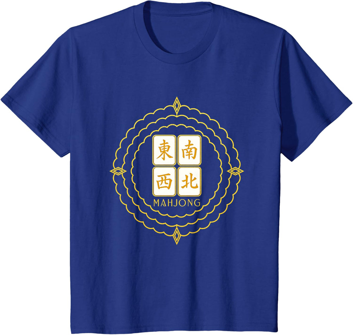 Mahjong Tile T-Shirt - Royal Blue