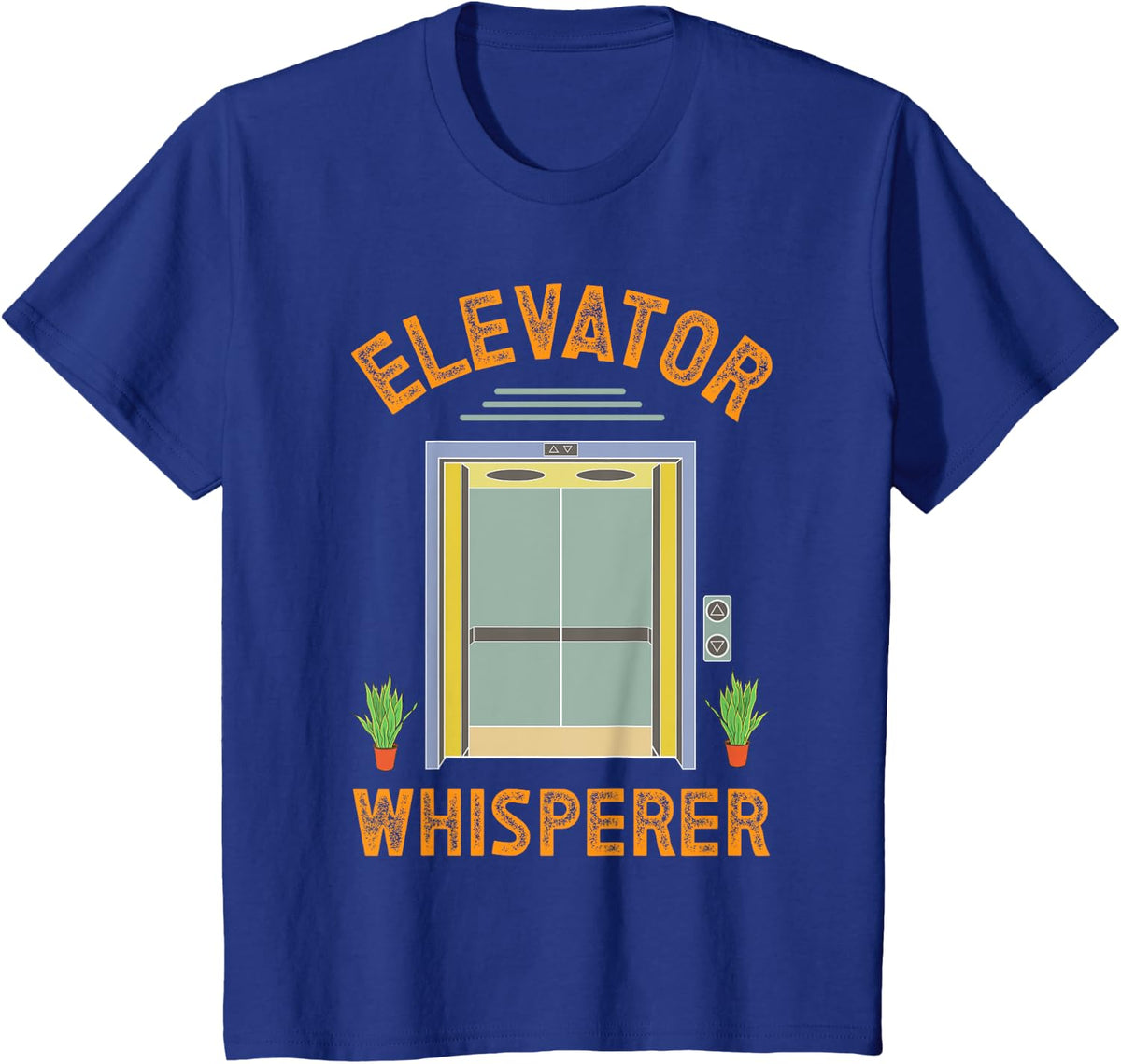 Elevator Mechanic Elevator T-Shirt - Royal Blue