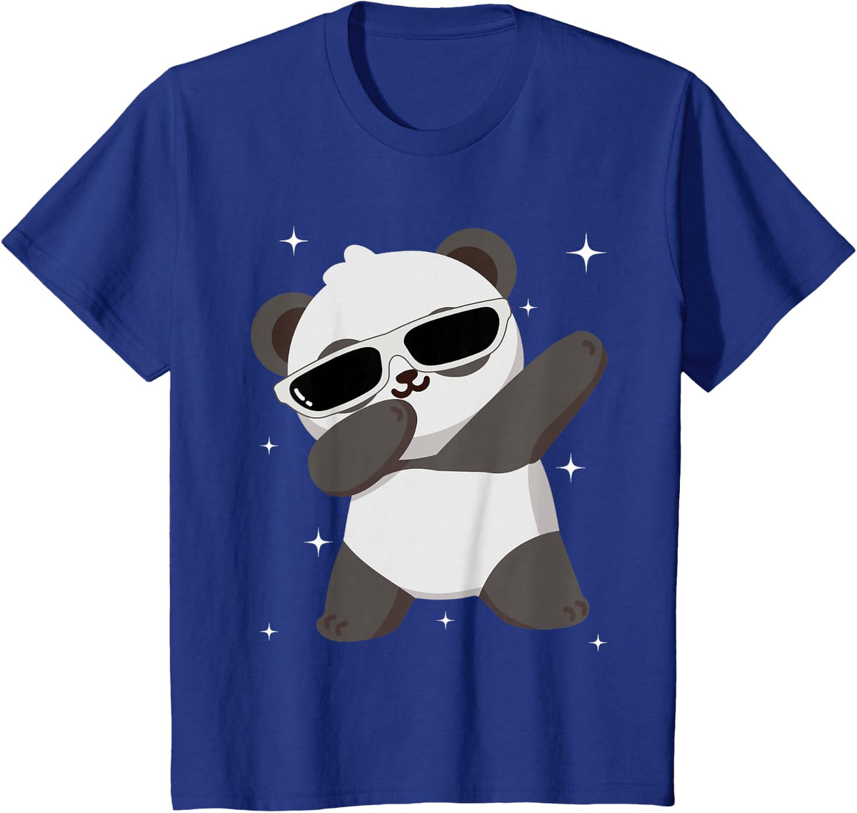 Panda Dabbing Animal T-Shirt Tee for Kids Men Women Wildlife Party Shirts - Royal Blue