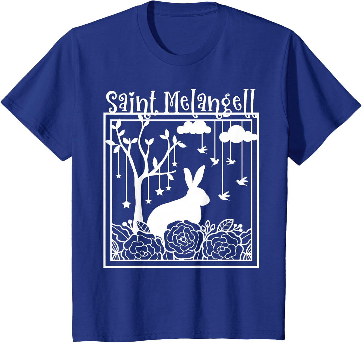 St Melangell Hares Rabbit Owner Catholic T-Shirt - Royal Blue