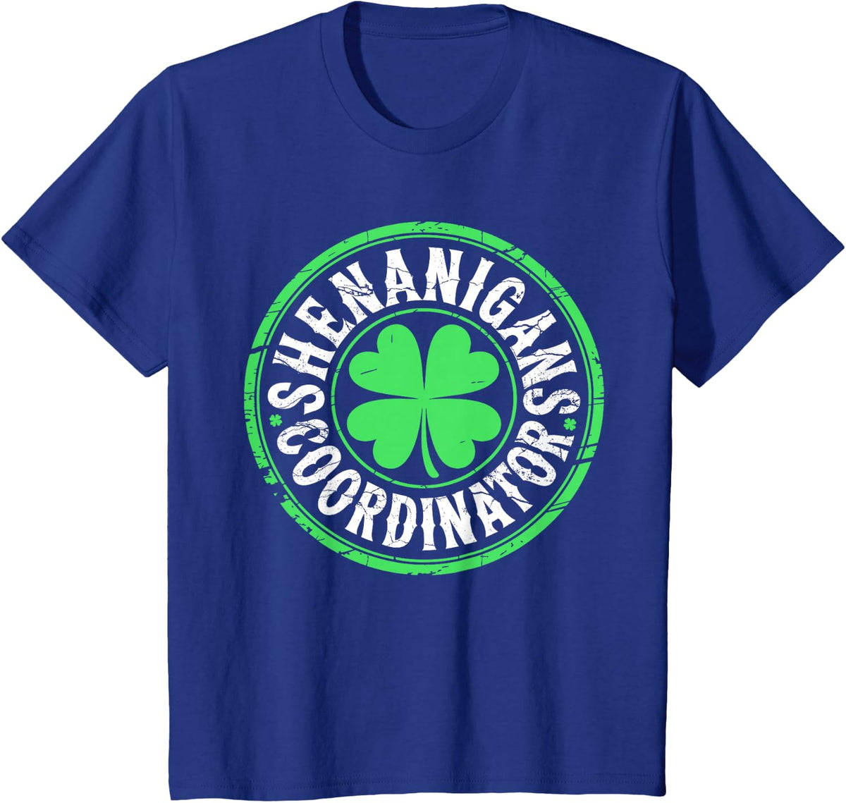 Shenanigans Coordinator Shirt Men Women Kids St Patricks Day T-Shirt - Royal Blue