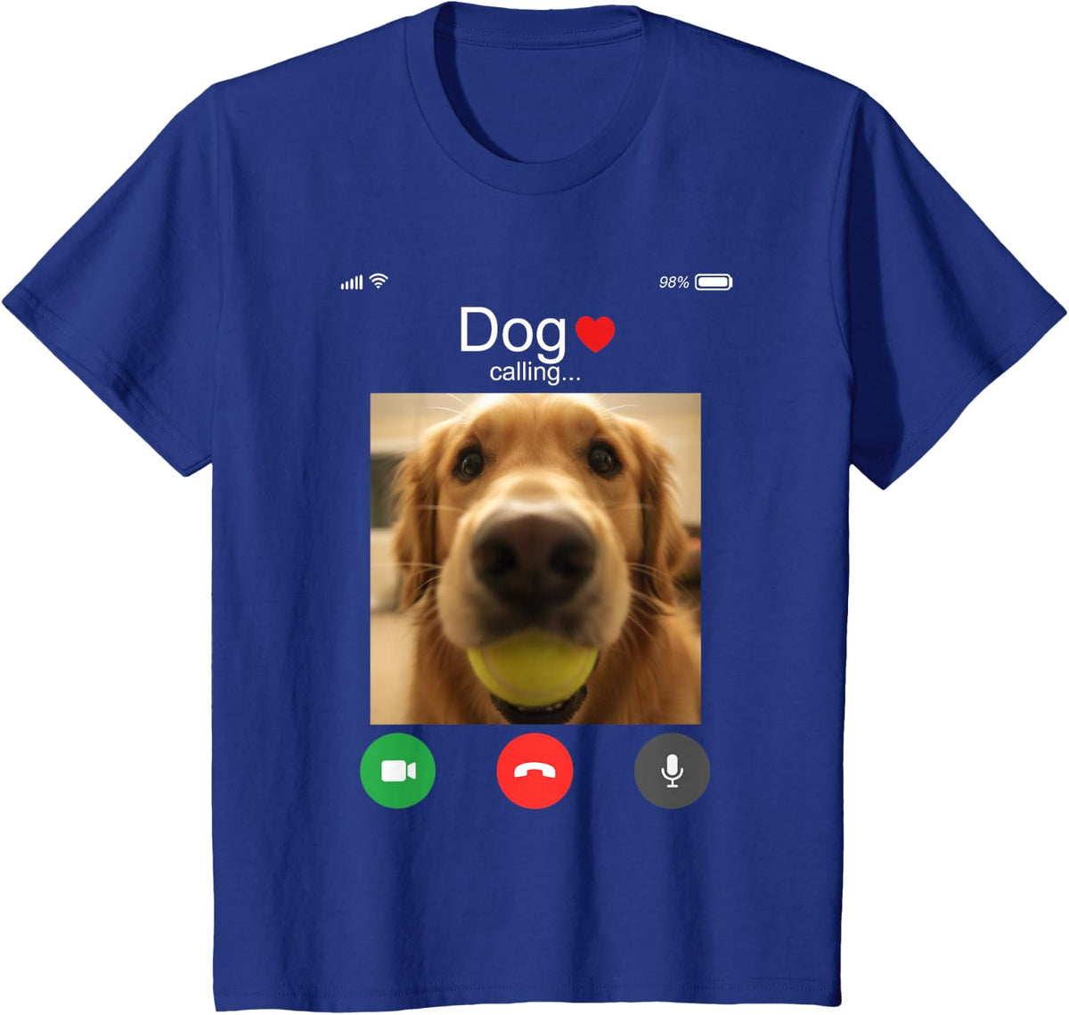 Funny Golden Retriever Calling Meme for Dog Owner T-Shirt - Royal Blue