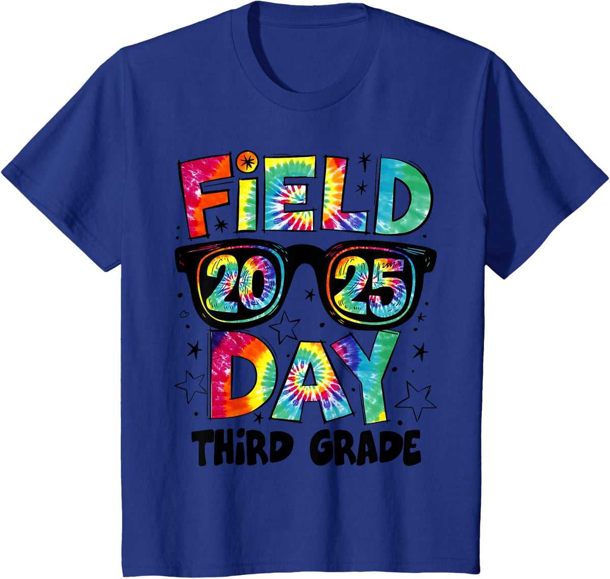 Field Day Third Grade Field Trip Fun Day Teacher Student T-Shirt - Royal Blue