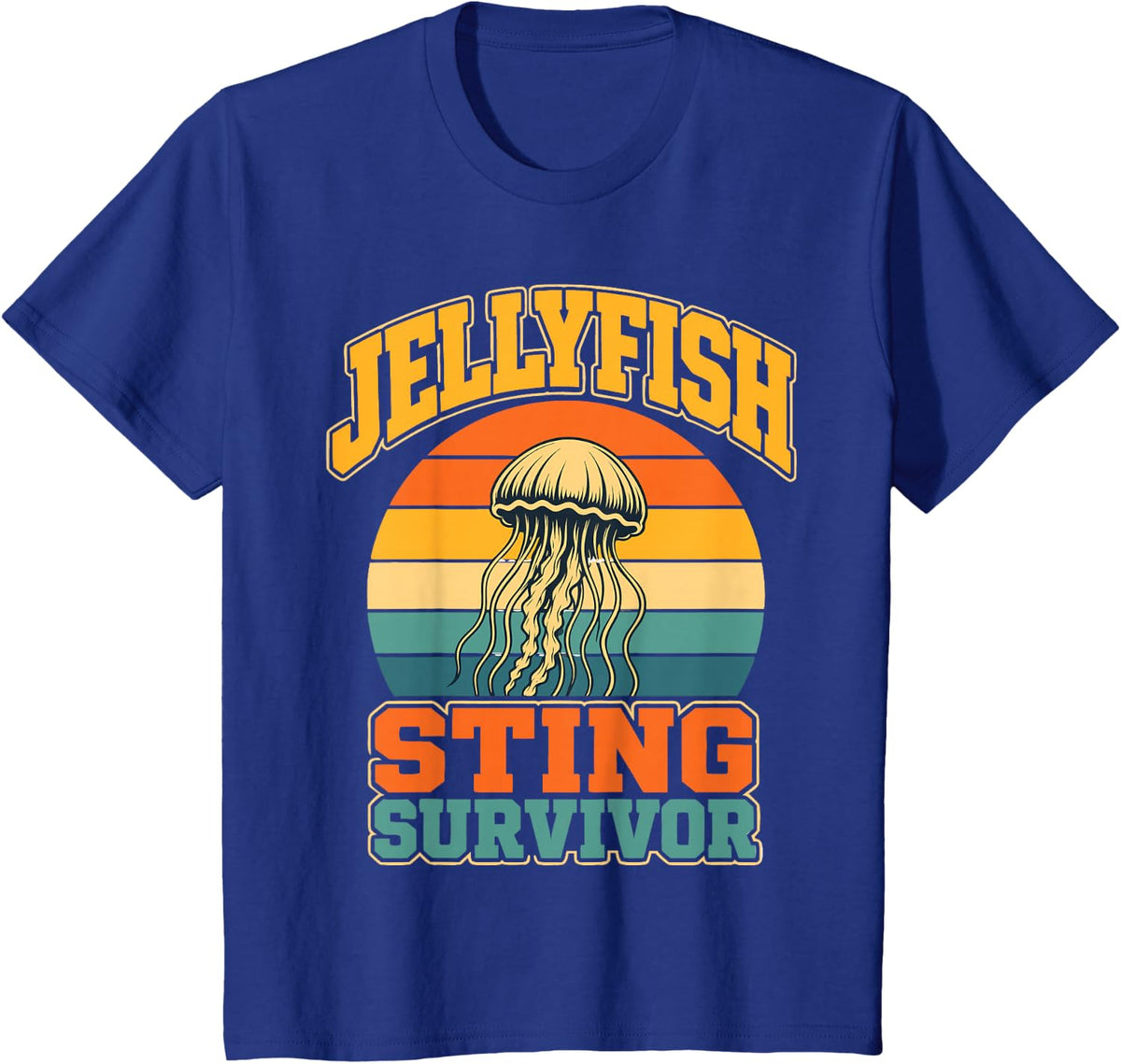 Jellyfish Survivor Sea Jelly T-Shirt - Royal Blue
