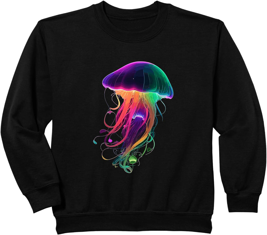 Luminous Jellyfish Sweatshirt - Black