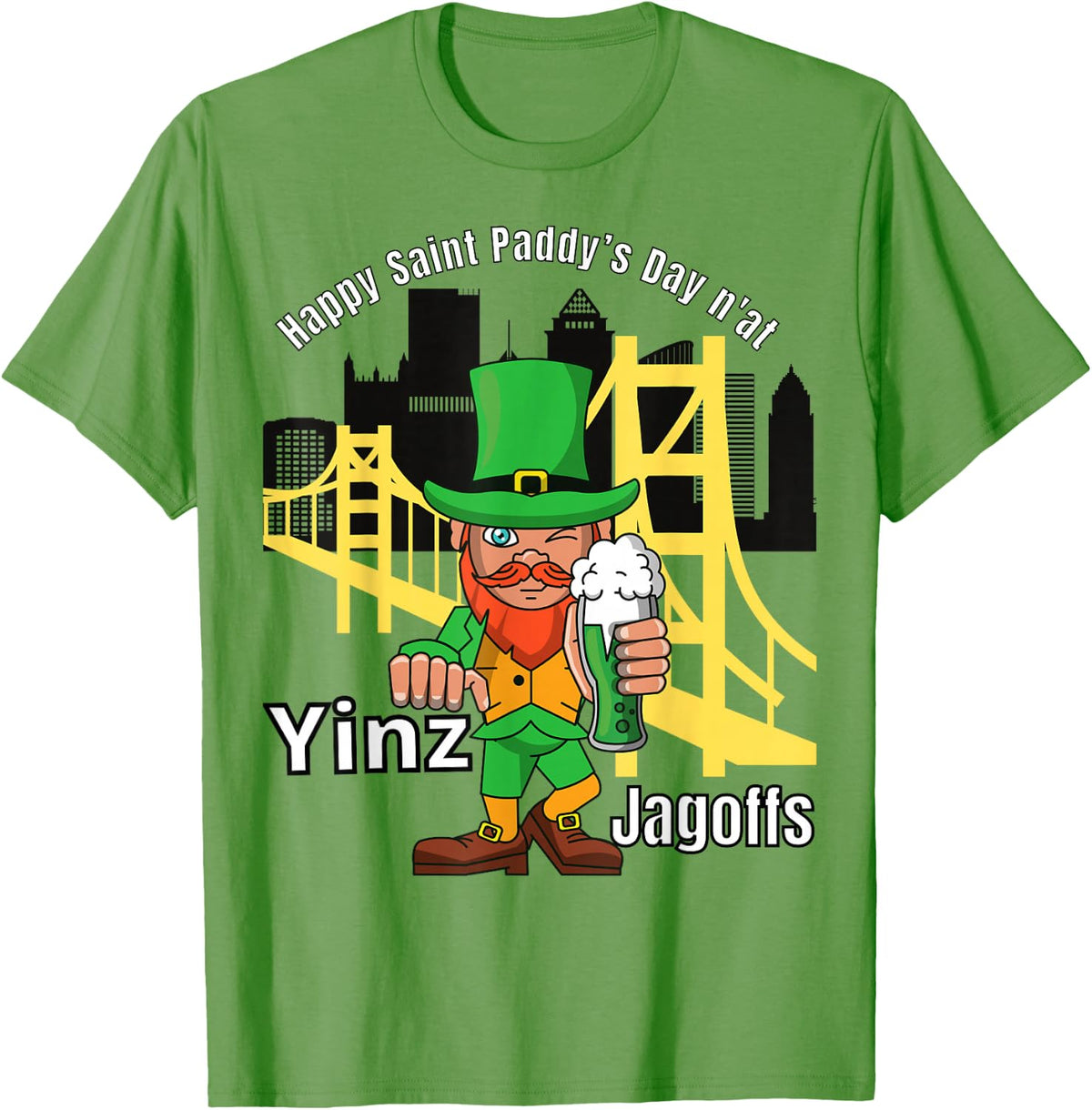 Pittsburgh St. Patrick's Day T-Shirt - Grass Green