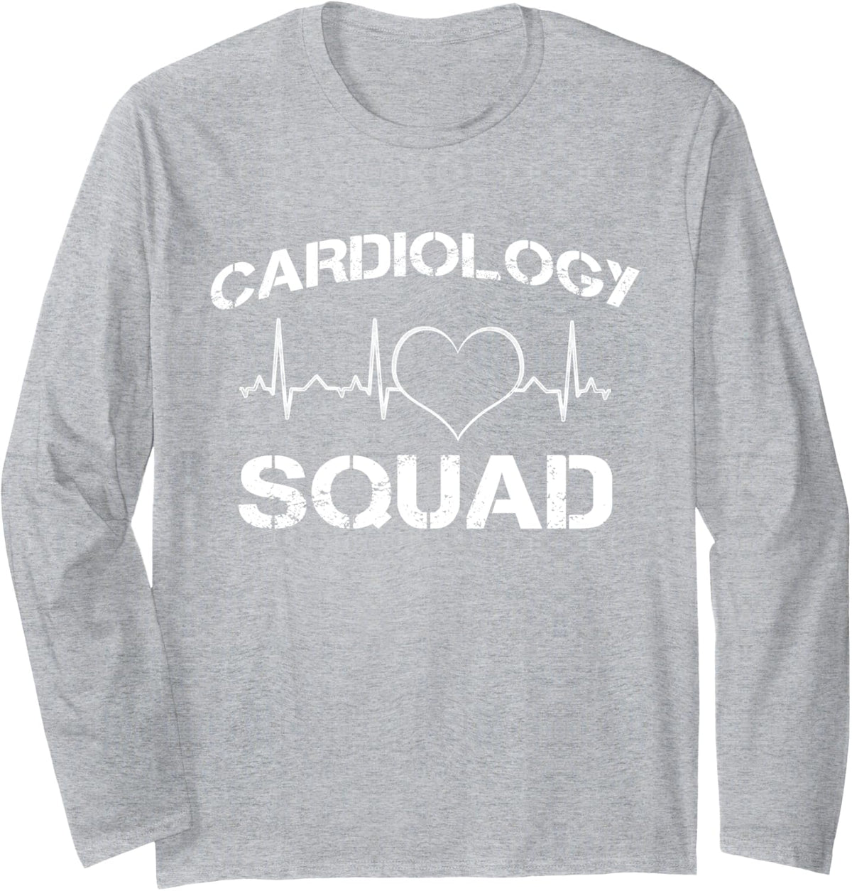 Cardiac Nurse Cardiology CNS Nursing RN Long Sleeve T-Shirt - Adult Unisex Heather Grey