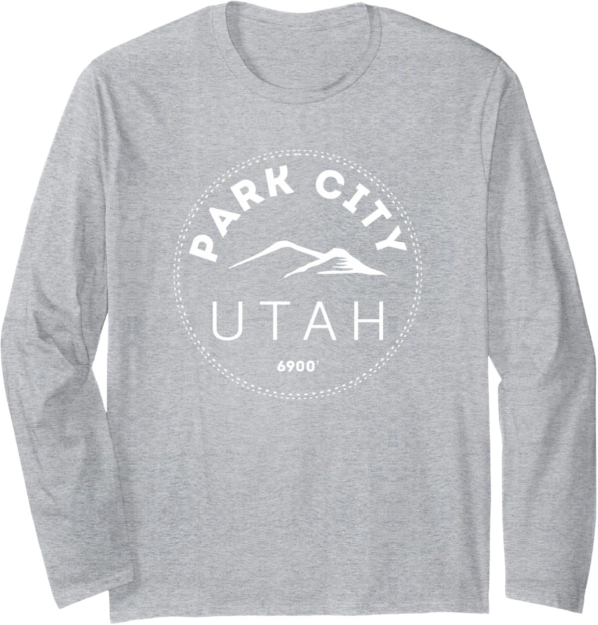 Park City Utah - Rocky Mountain UT Long Sleeve T-Shirt - Adult Unisex Heather Grey