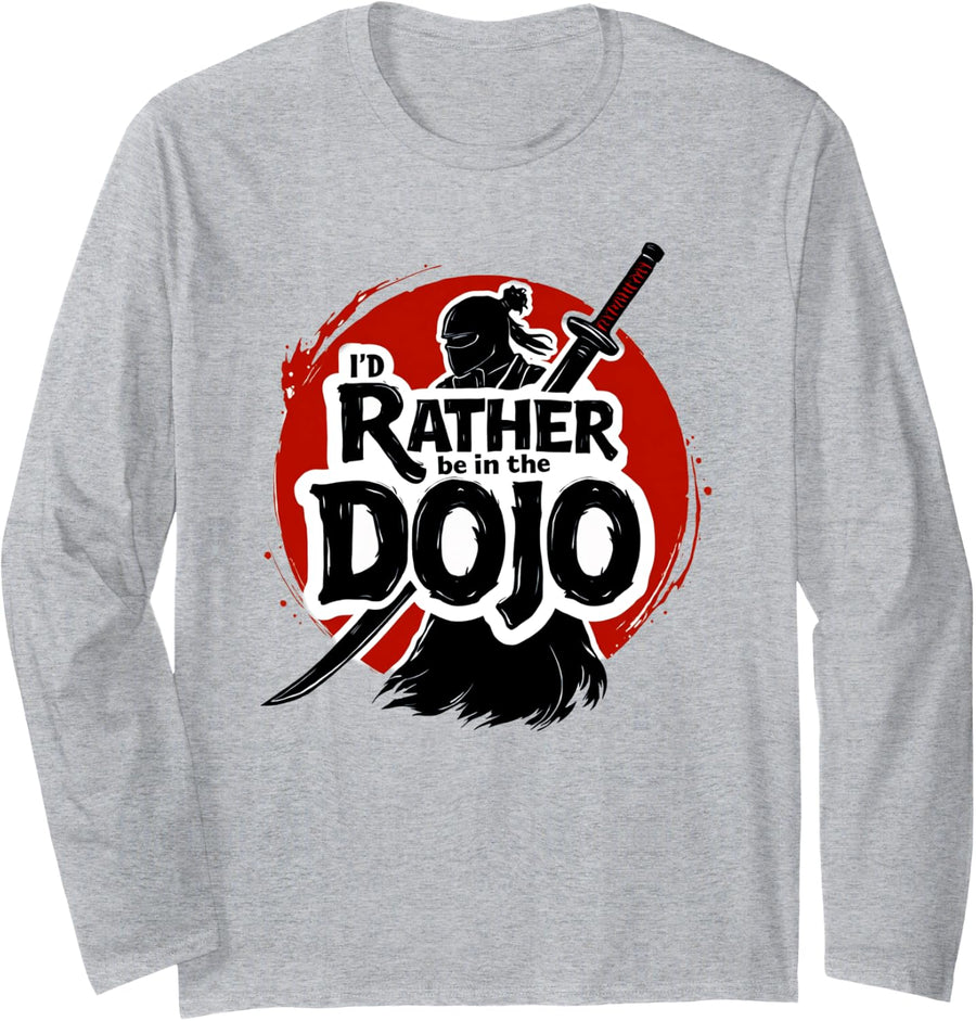 Dojo Life Long Sleeve T-Shirt - Adult Unisex Heather Grey