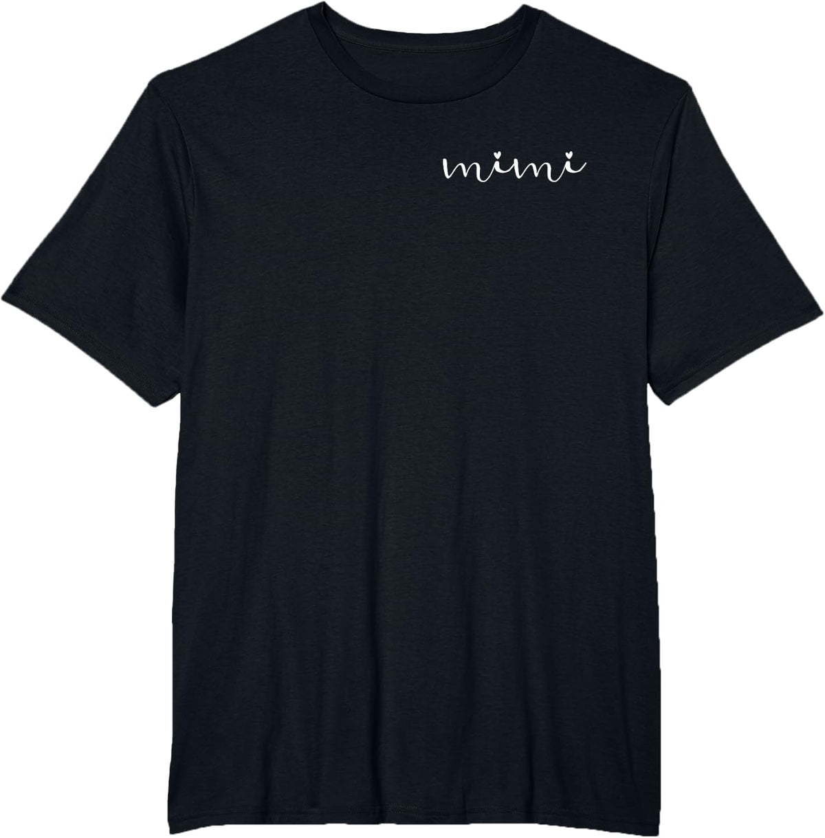 Mimi Pocket Print Grandma Women For Christmas Mother's Day T-Shirt - Black