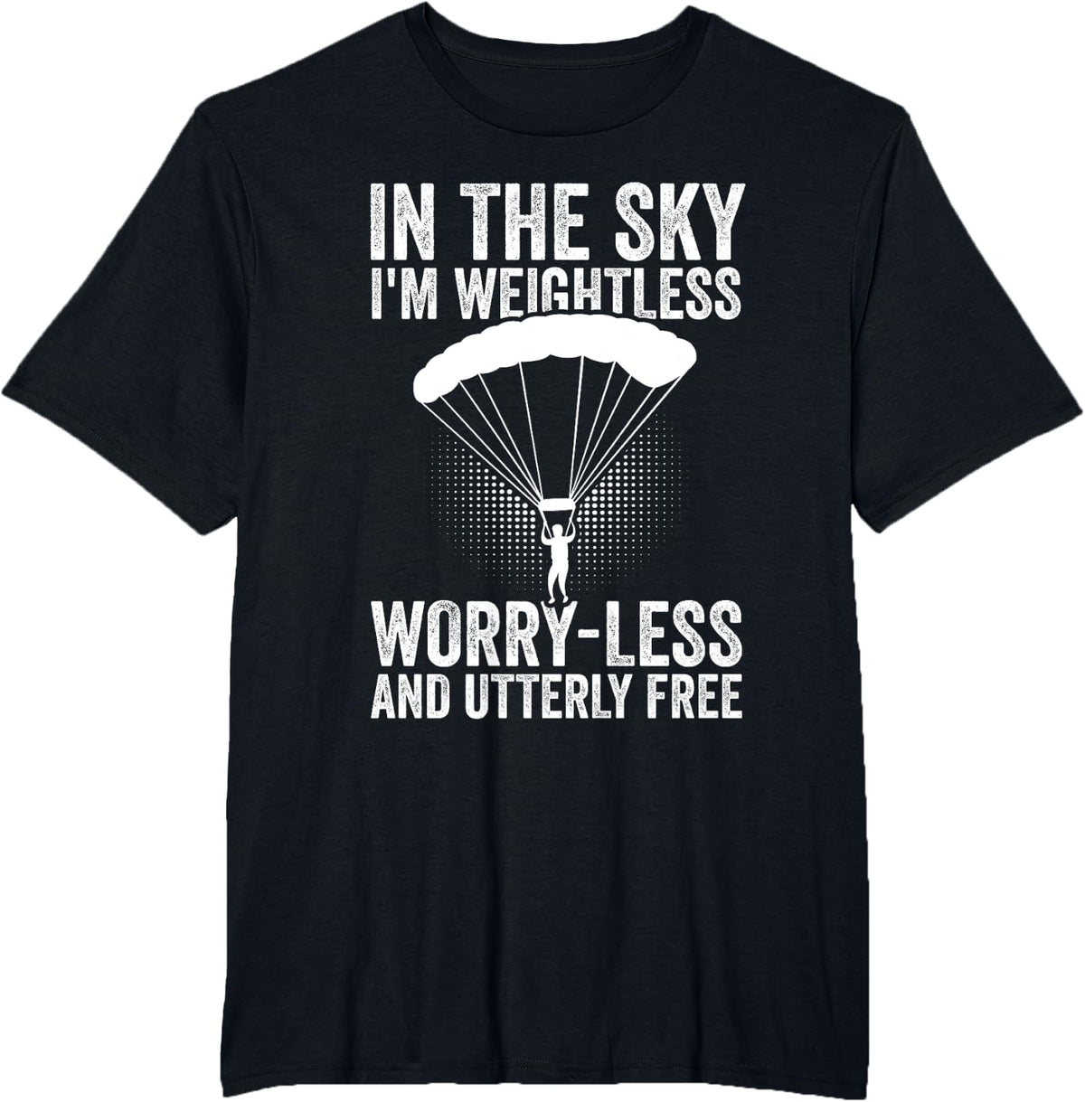 Parachuting Skydiver Skydiving T-Shirt - Black