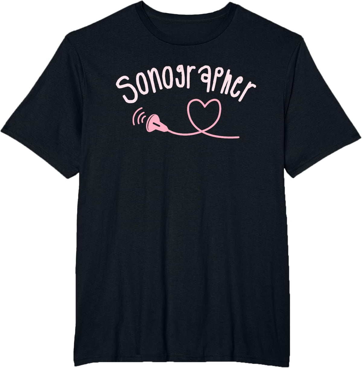 Sonographer Ultrasound Tech Sonography Sonographers T-Shirt - Black