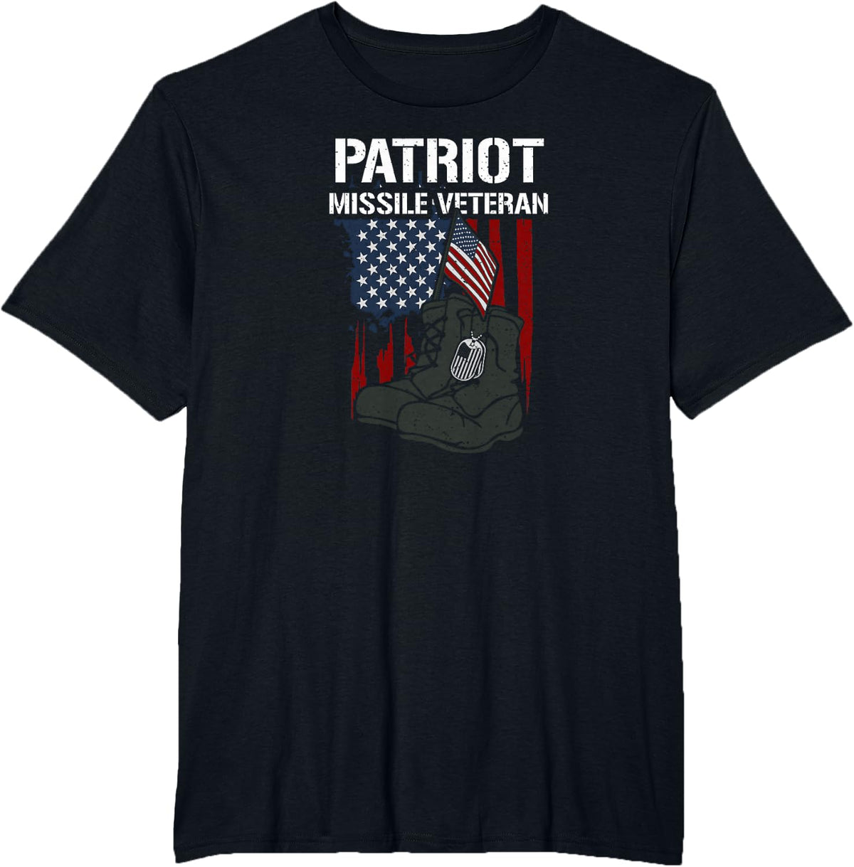 Honorary Soldier: Patriot Missile Veteran - Memorial Day T-Shirt - Black