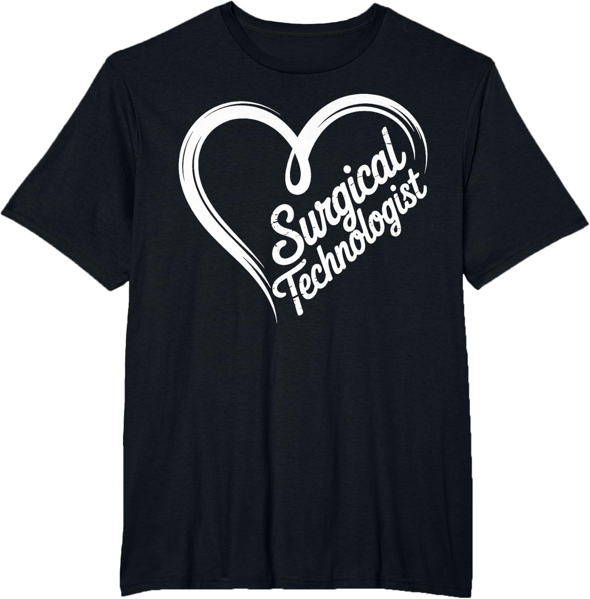 Certified Surgical Technologist Heart Surgical Tech T-Shirt - Black