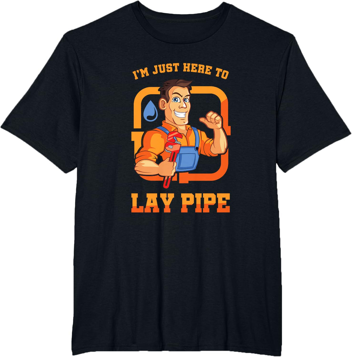I'm Plumber Plumbing Repairman gift T-Shirt - Black