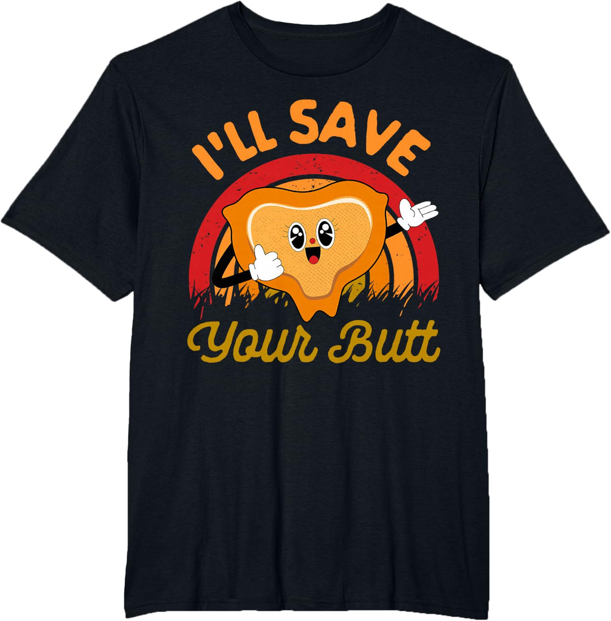 Wound Care Nurse Squad Nursing Sacrum I'll Save Your Butt T-Shirt - Black