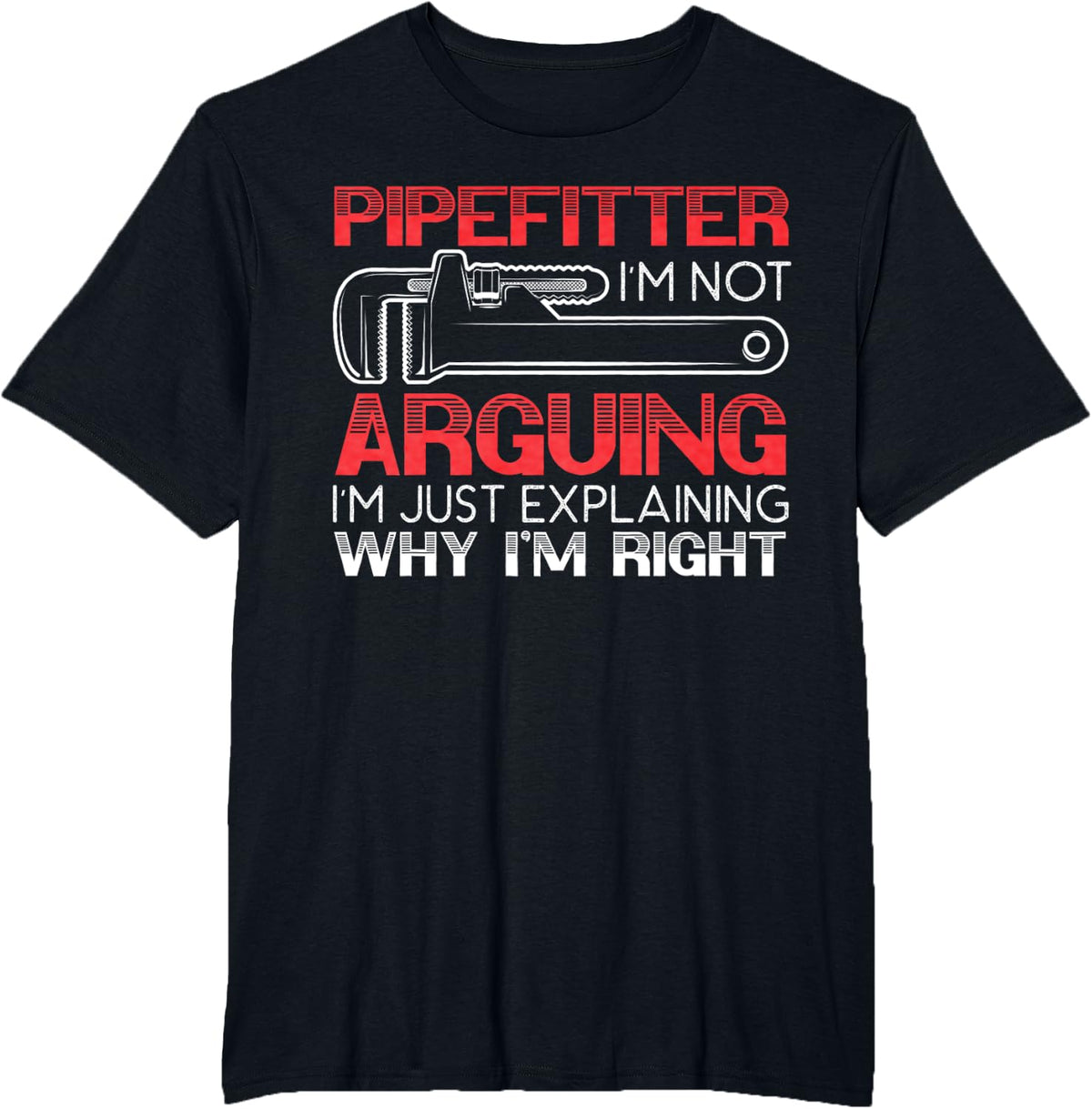 Pipefitter Job Profession Occupation Pipe Pipefitting T-Shirt - Black