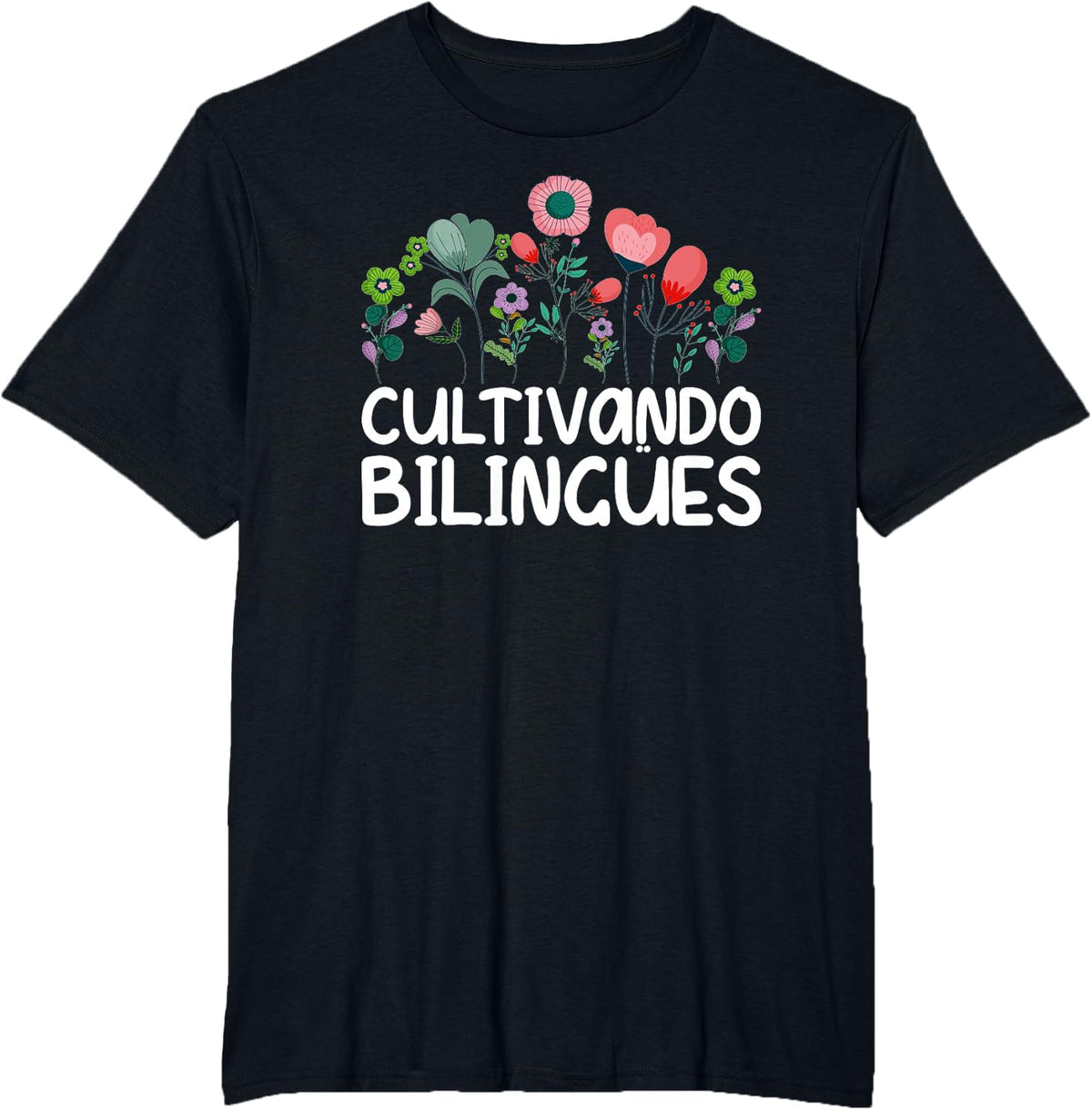 Cultivando Bilingües Spanish Teacher Spanish Teaching T-Shirt - Black
