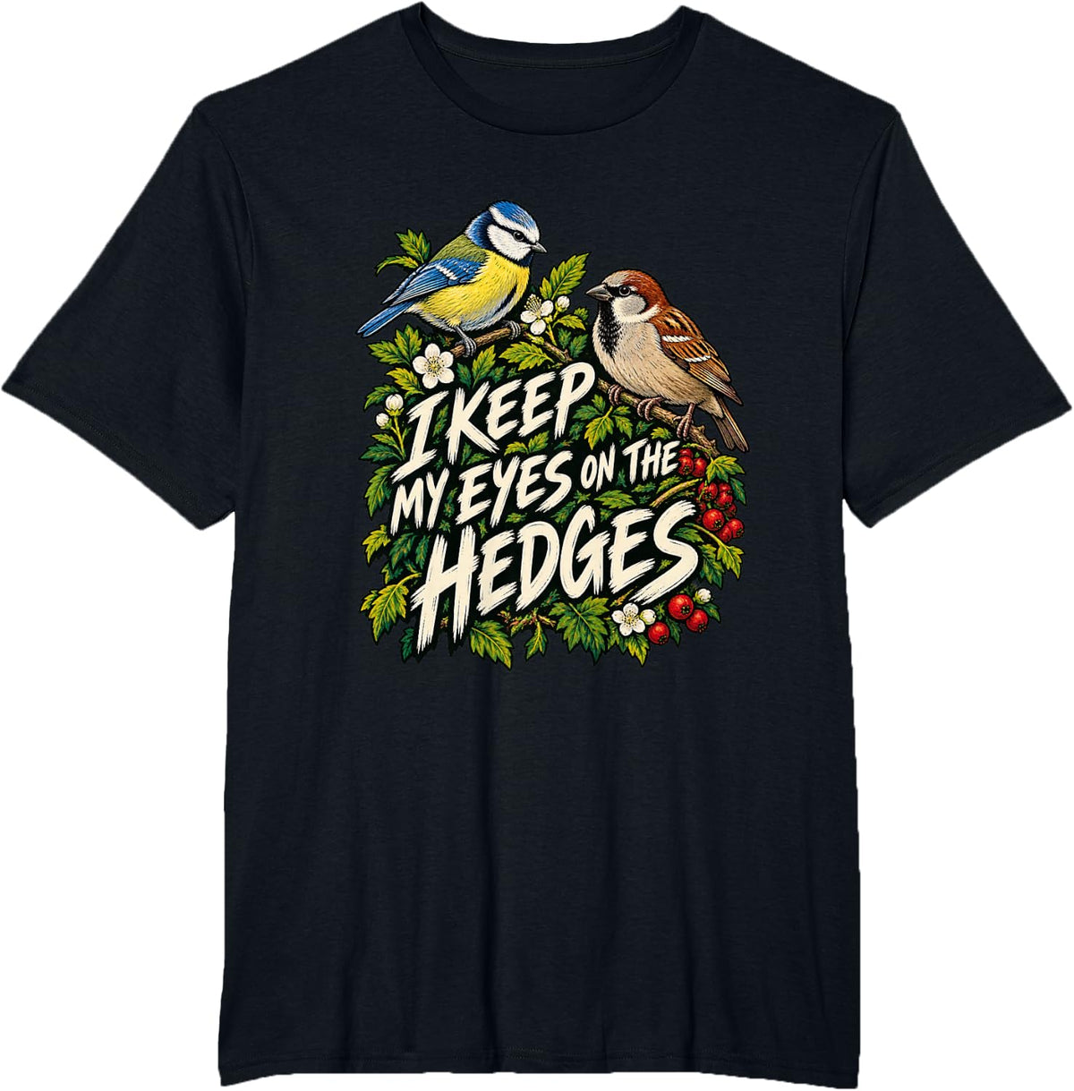Funny Bird Watching Saying, Birdwatcher Birds Nature T-Shirt - Black