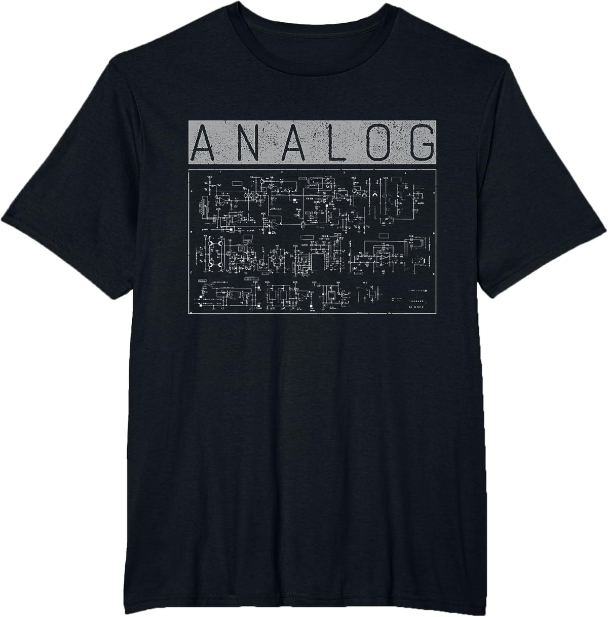 Synthesizer Music Synth Drum Machine Vintage T-Shirt - Men's Black Small Classic Fit T-Shirt - Black