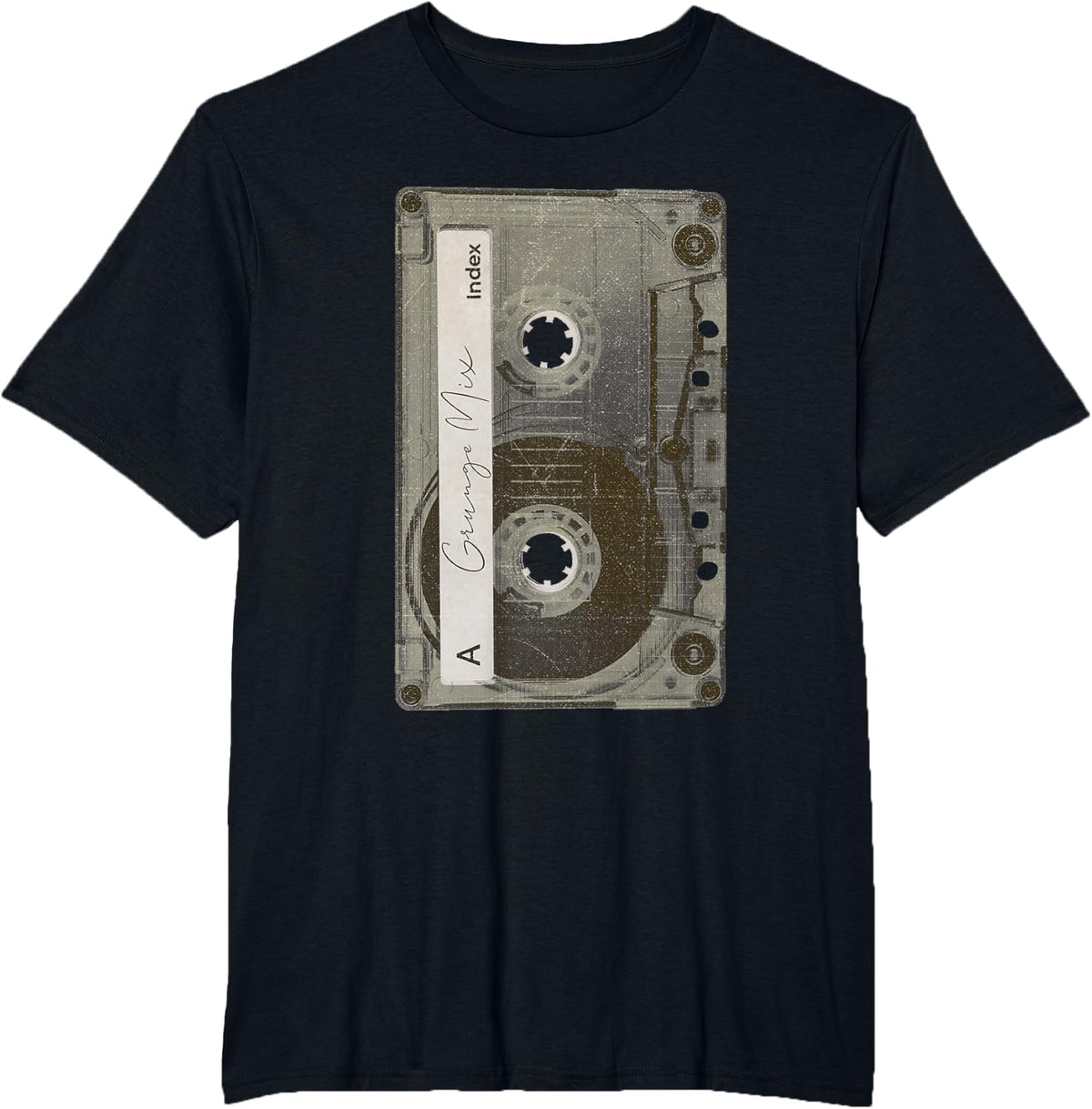 GRUNGE CLOTHES GRAPHIC T-Shirt - Black