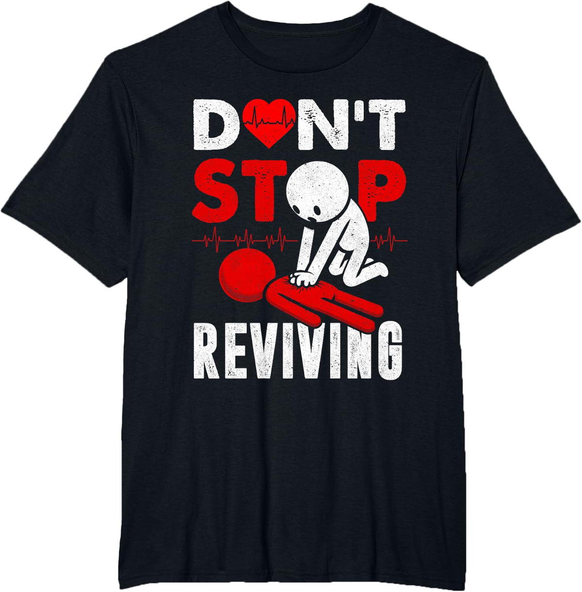 Funny CPR Instructor T-Shirt - Black