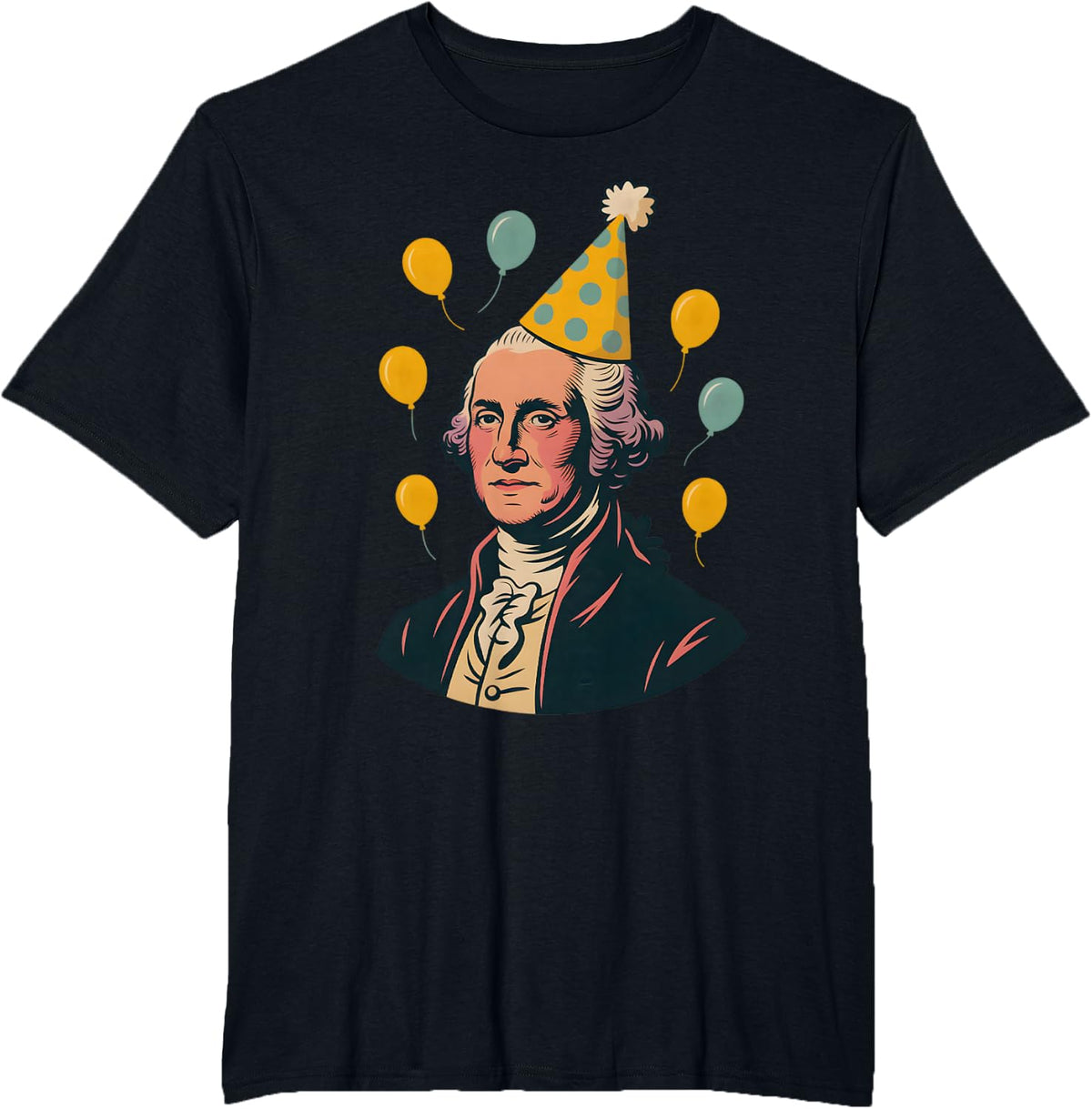George Washington Birthday T-Shirt - Black