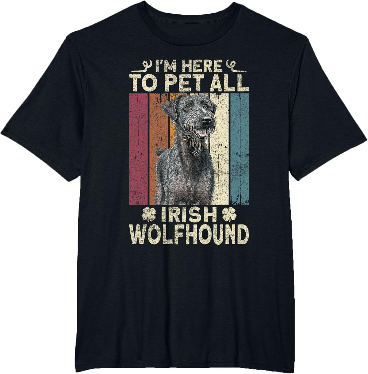 Irish Dog Weight Clothes Ireland Irish Wolfhound T-Shirt - Black