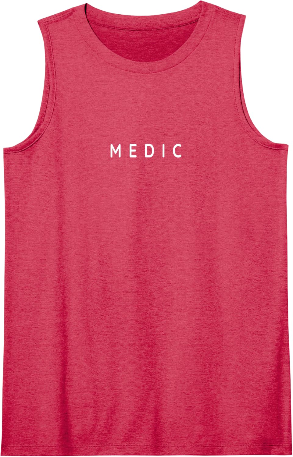 Medic/Combat Medic EMS/EMT Emergency Crew Modern Font Sleeveless Tank Top - Red