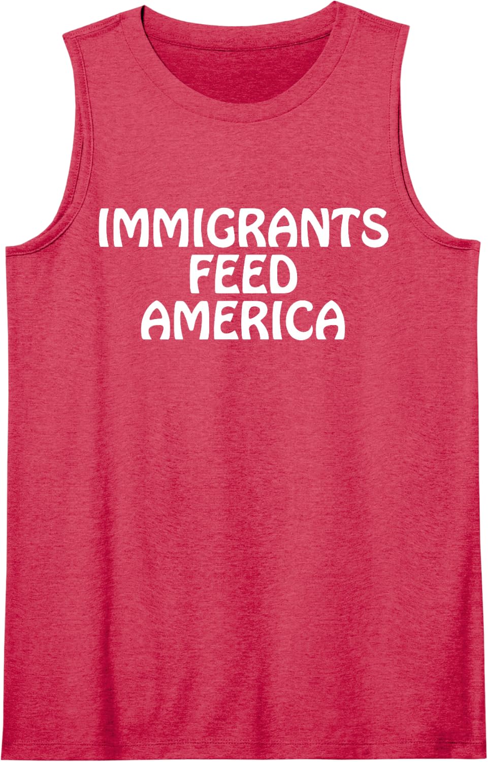 Immigrants Feed America US Immigrant Pro Immigration Rights Sleeveless Tank Top - Red