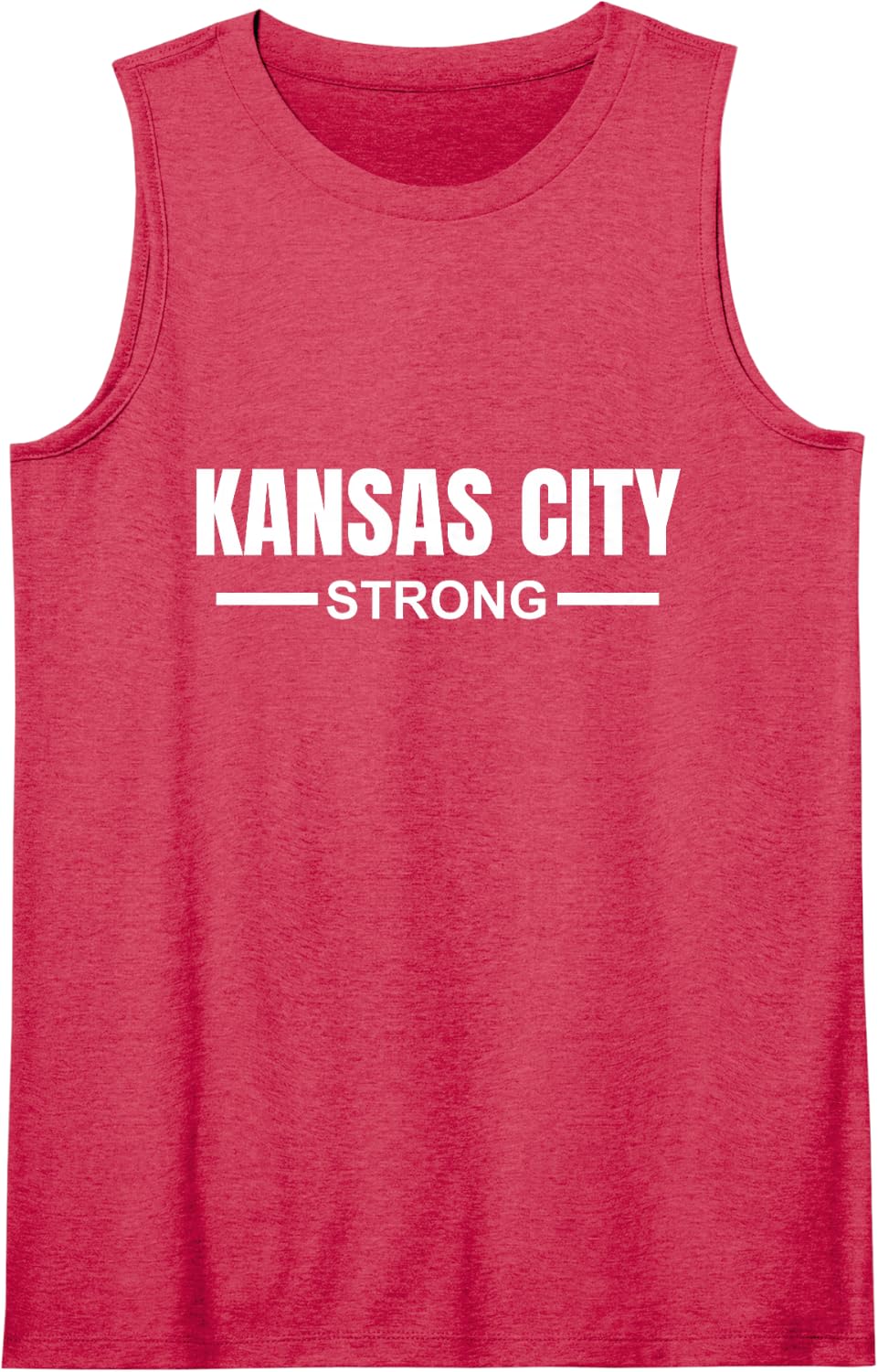 Kansas City Strong Community Strength Prayer & Support Sleeveless Tank Top - Red