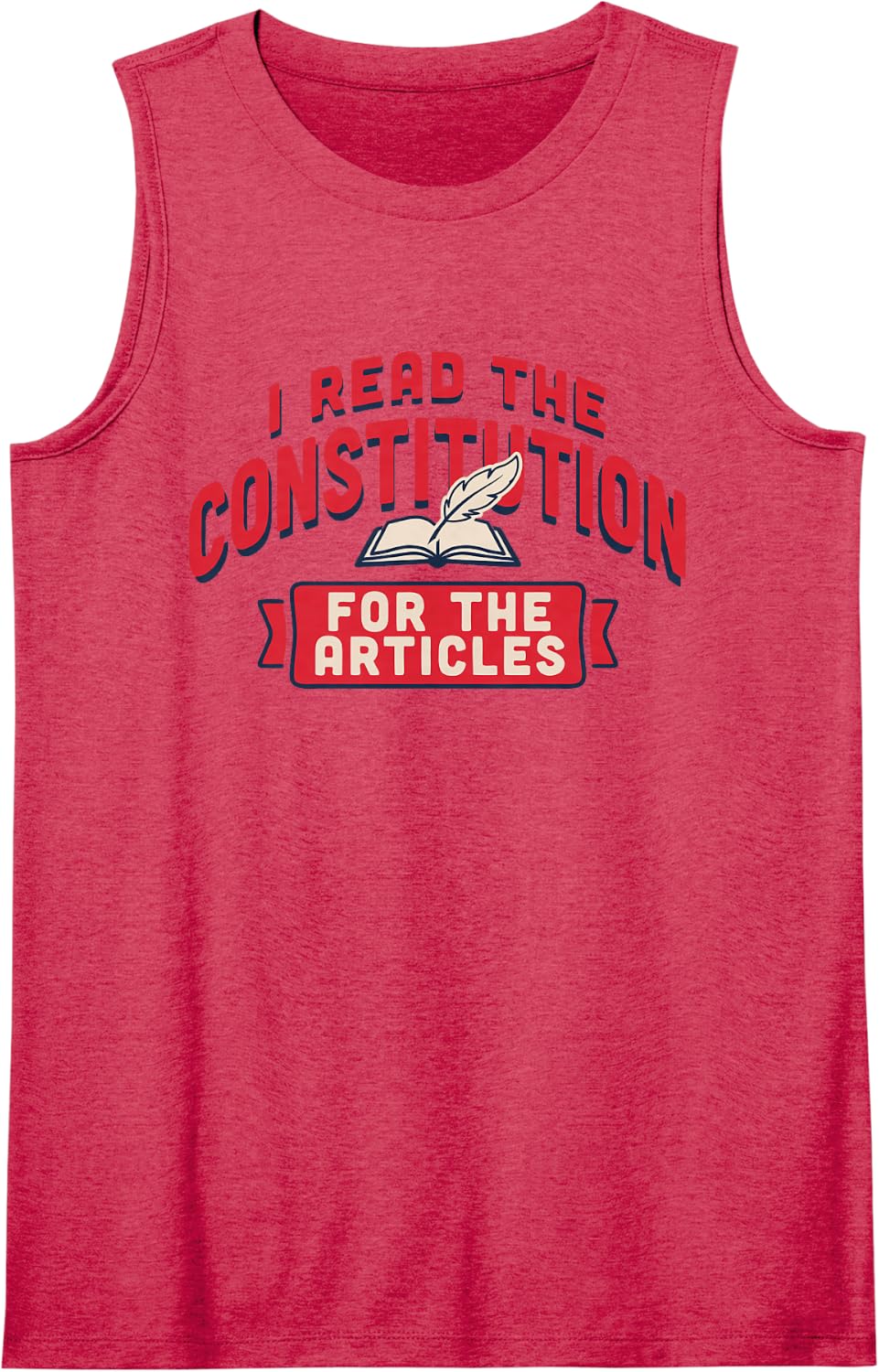 History Teachers Read The Constitution Distressed Funny Tank Top - Red