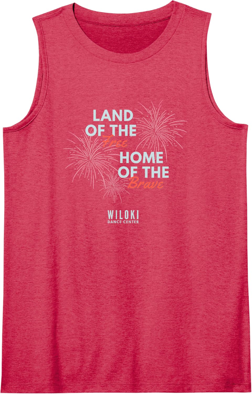 WiLoKi Dance Center | Veterans Day Shirt Sleeveless Tank Top - Red