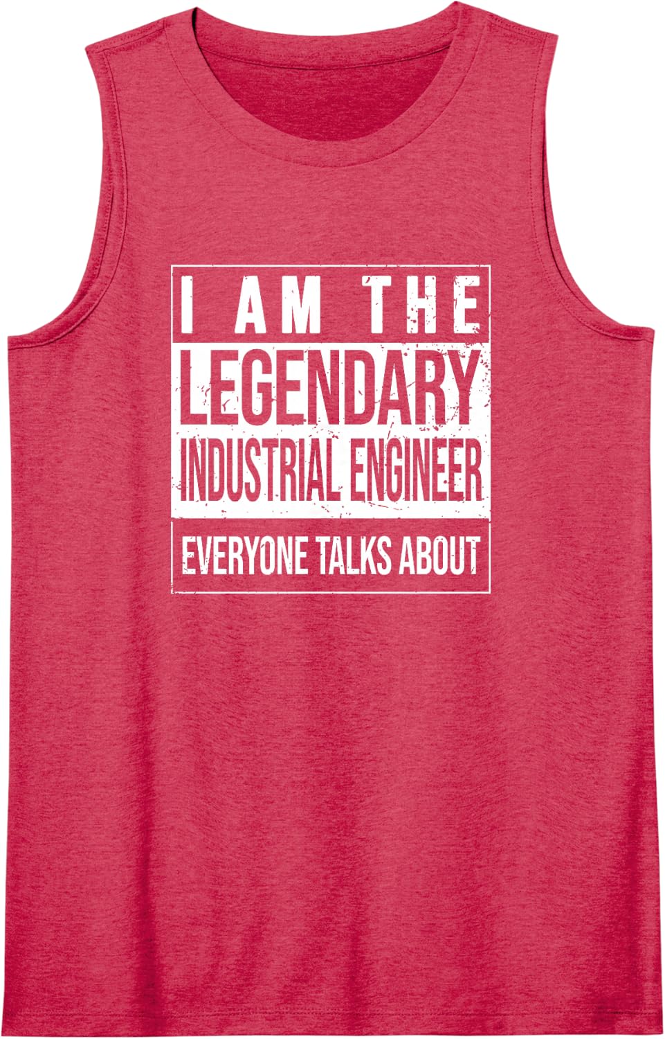 Engineering Birthday Born Industrial-Engineer Sleeveless Tank Top - Red