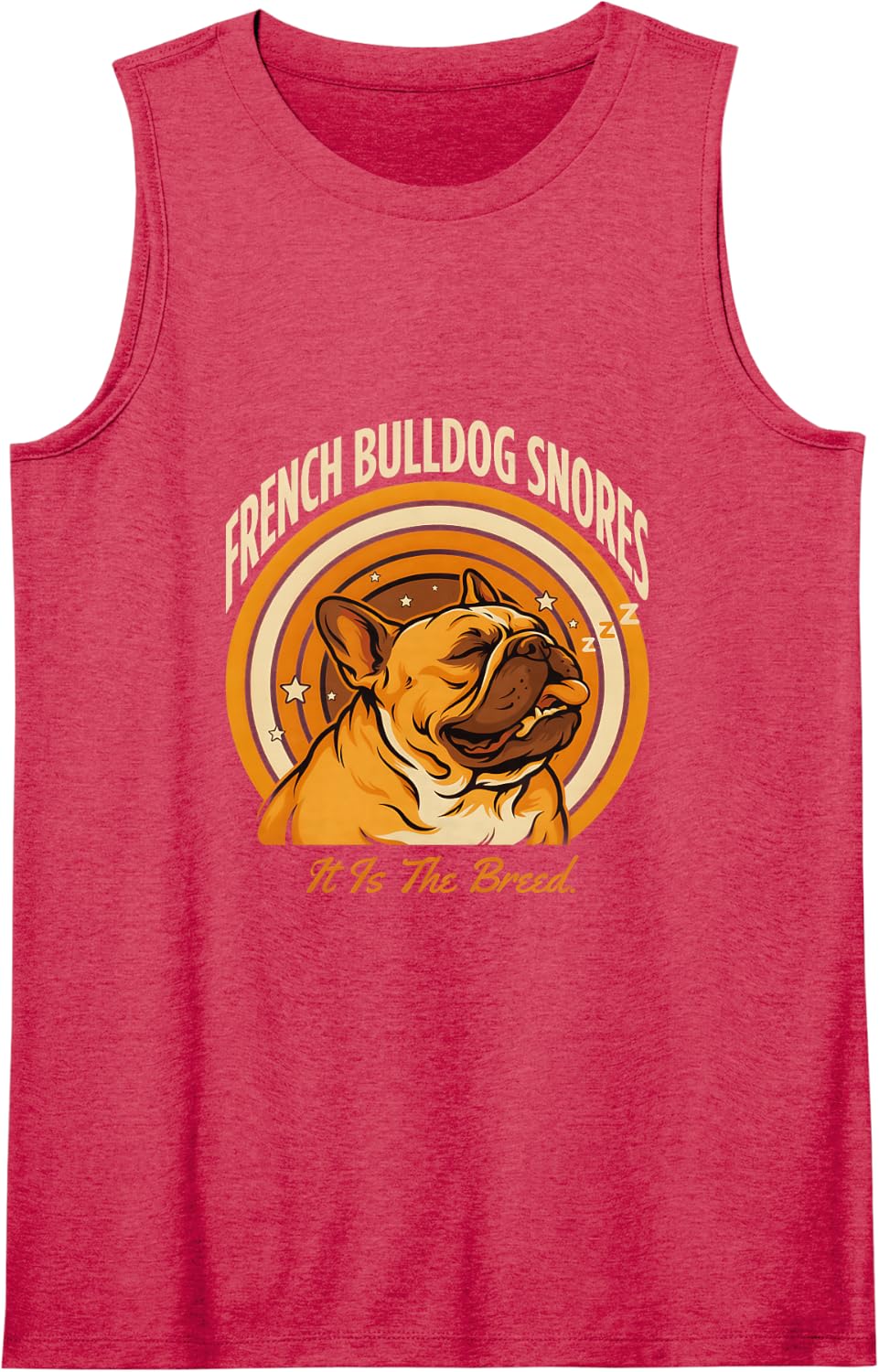 French Bulldog Snores It is The Breed Sleeveless Tank Top - Red
