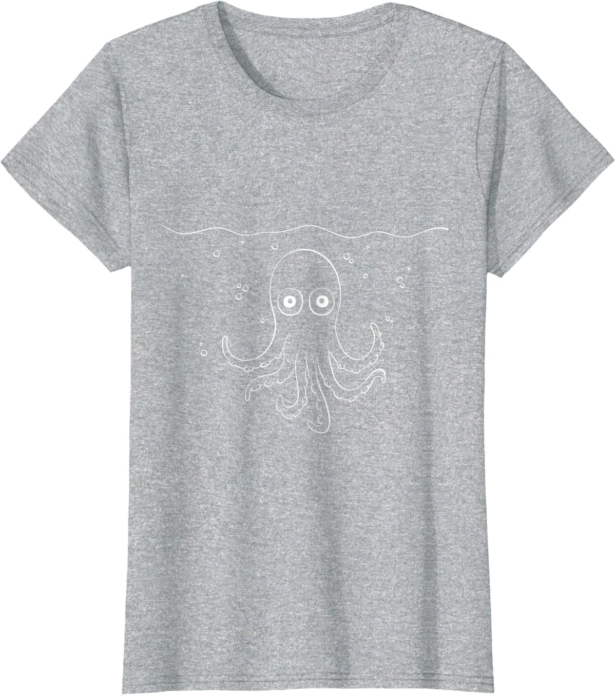 Octopus Lover T-Shirt - Heather Grey