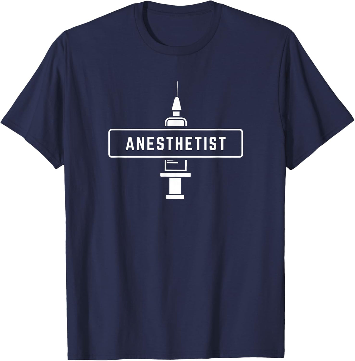 Anesthetist Anesthetists Job Anesthesia Nurse T-Shirt - Navy Blue