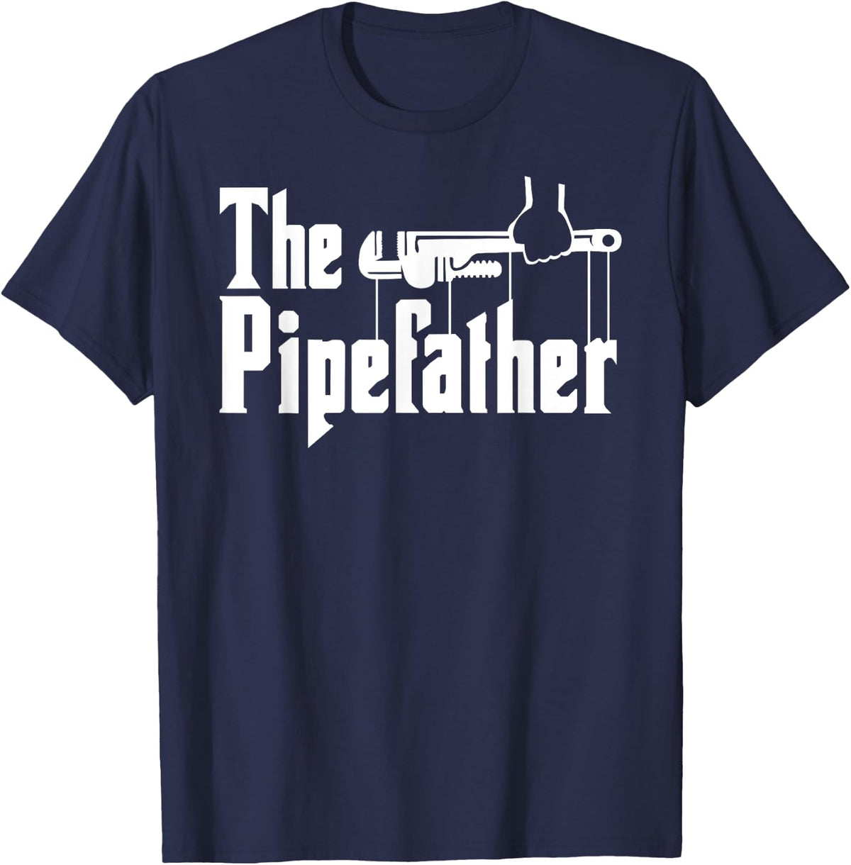 The Pipefather funny Plumber The Pipefather T-Shirt - Navy Blue