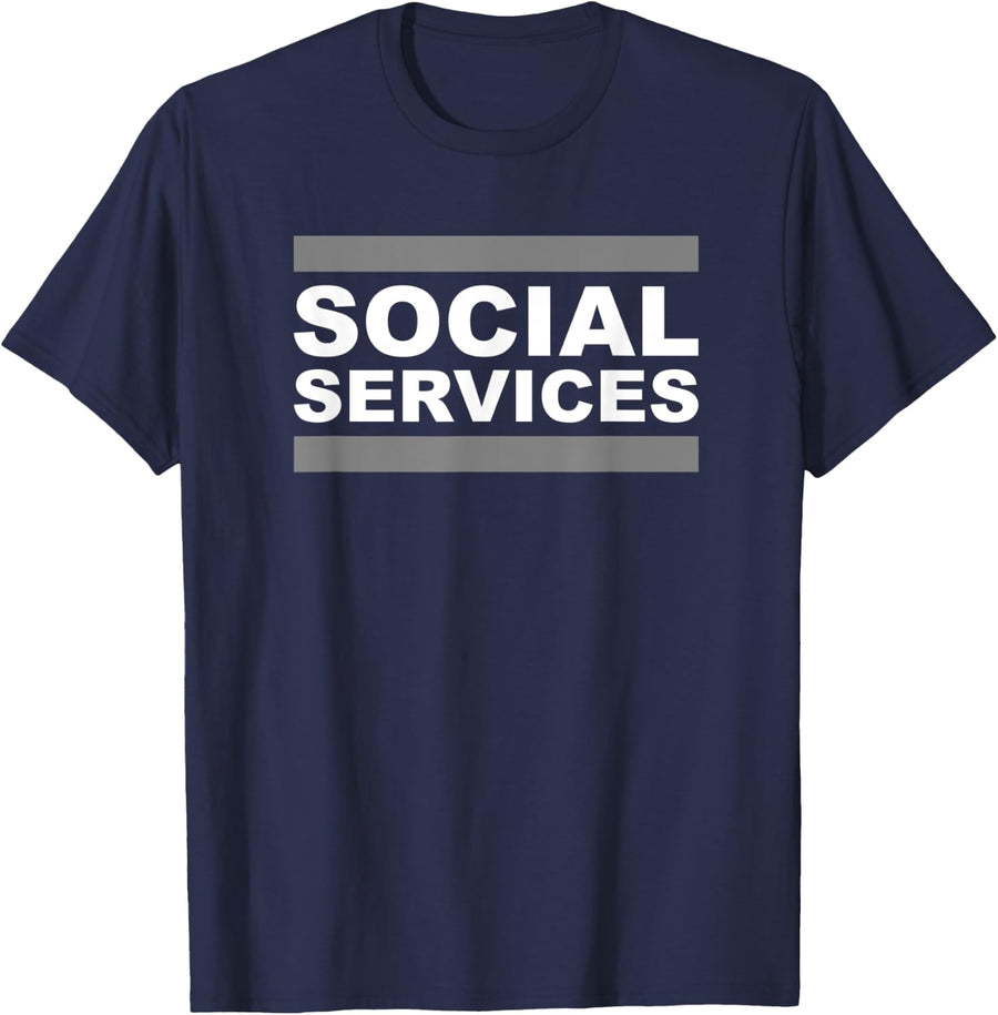 Social Services T-Shirt - Navy Blue