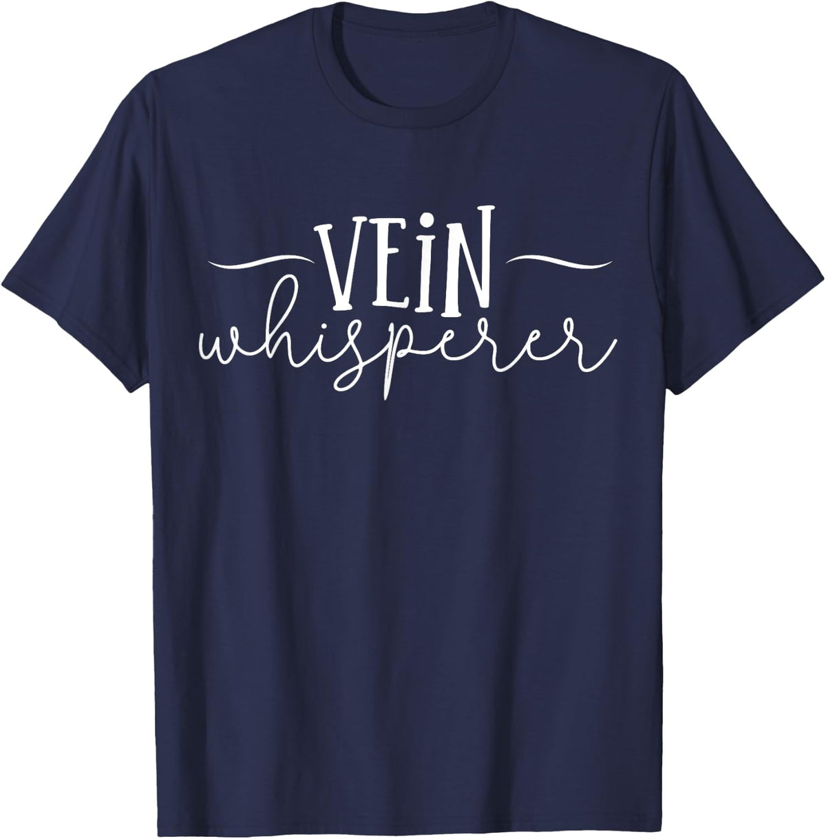 Vein Phlebotomist Phlebotomy Nurse RN T-Shirt - Navy Blue