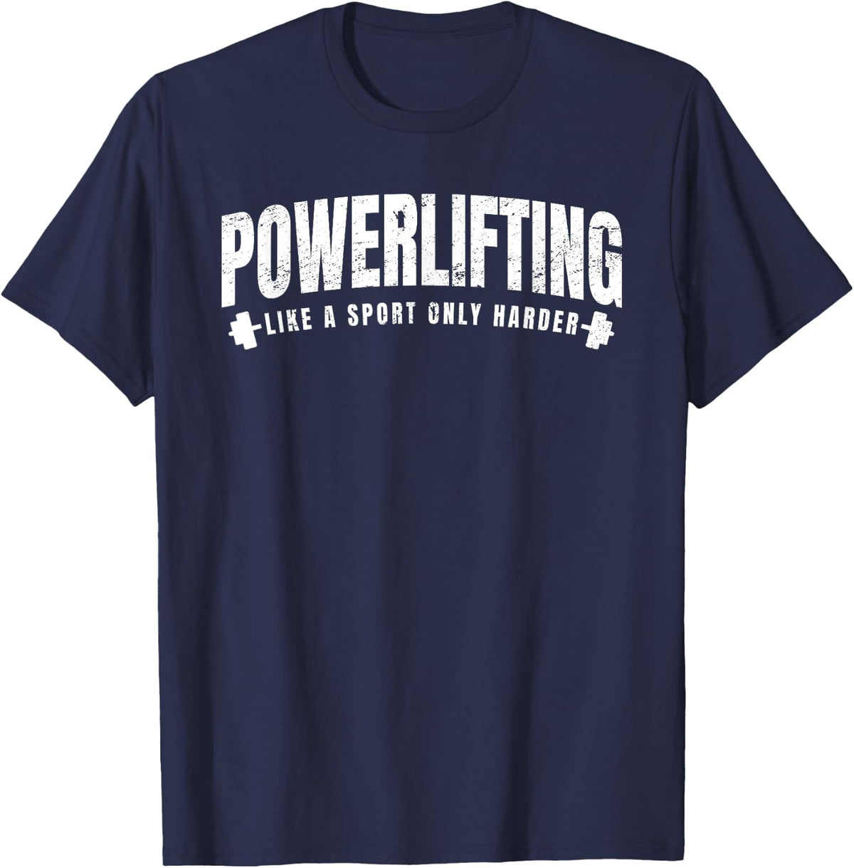 Powerlifting Athlete Strength Gym Powerlifter Sports T-Shirt - Navy Blue